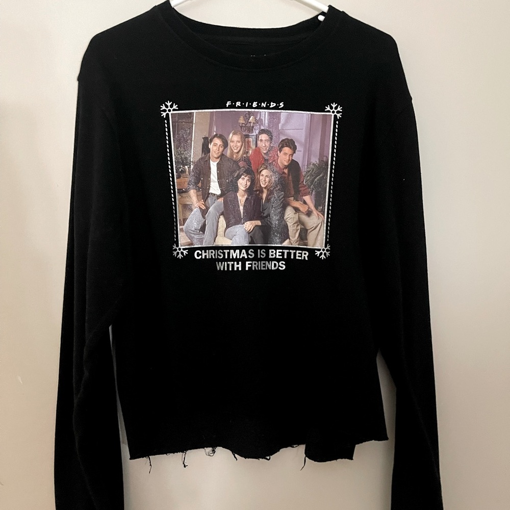 FRIENDS christmas cropped sweatshirt
